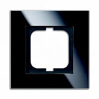Рамка 1 пост CARAT, черное стекло |  код. 1754-0-4322 |  ABB